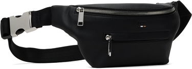 Batohy a tašky BOSS Black Grained Faux-Leather Pouch Čierna | 50523434, 1
