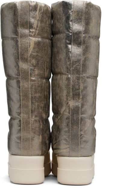 Tenisky a topánky Rick Owens DRKSHDW Concordians Mega Bumper Knee High Lunar Boots Metalická | DS02E7833 DPF, 1