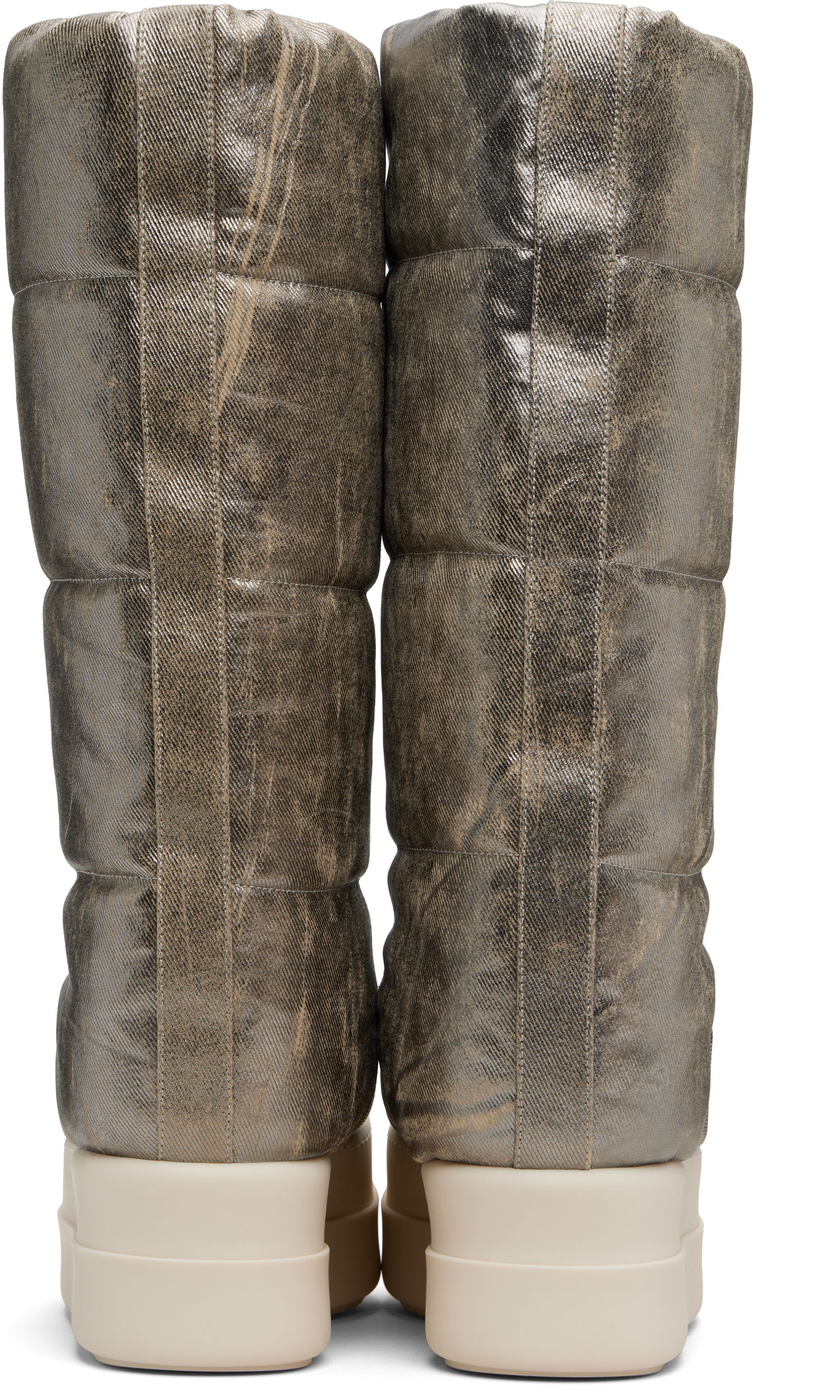 Tenisky a topánky Rick Owens DRKSHDW Concordians Mega Bumper Knee High Lunar Boots Metalická | DS02E7833 DPF, 1