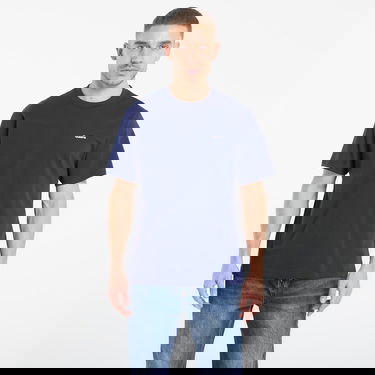 Tričko Queens Queens Essential T-Shirt With Contrast Print 5-Pack Navy | QNS_090, 0