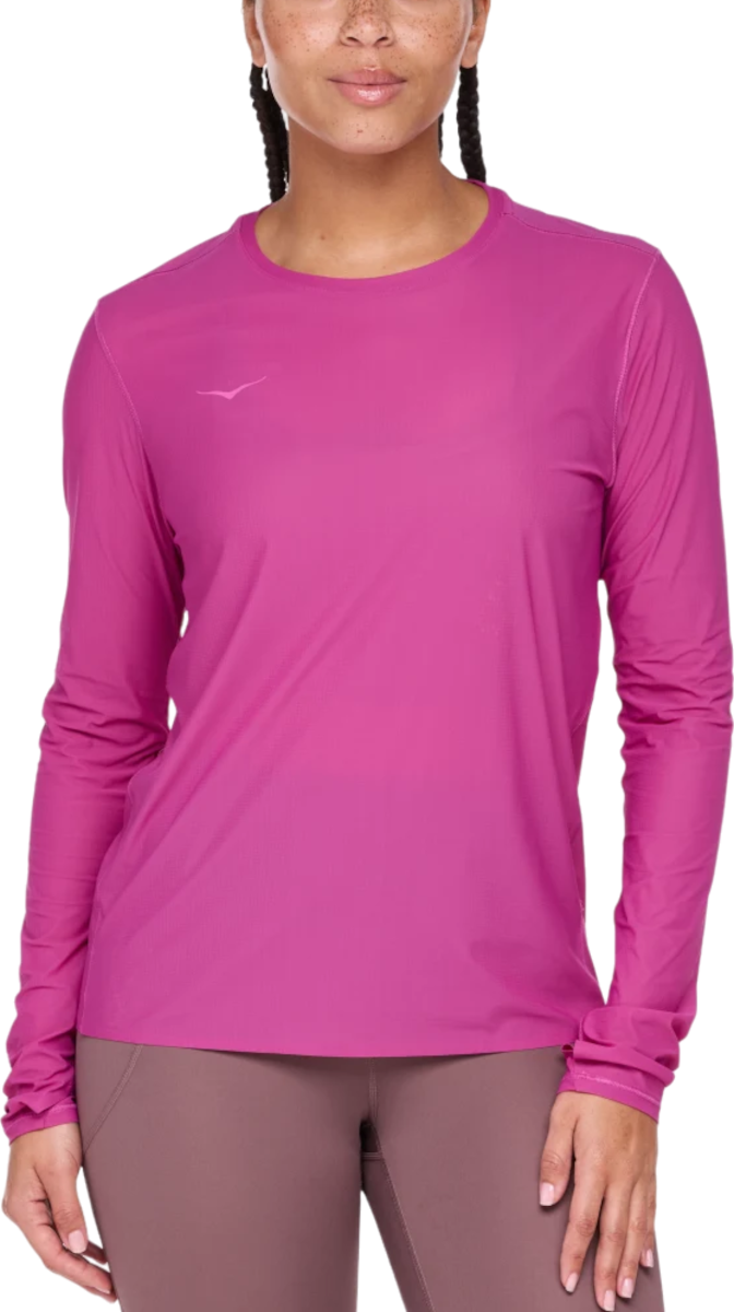 Tričko Hoka One One Hoka Airolite Run Long Sleeve Ružová | 1151083-fsc, 0