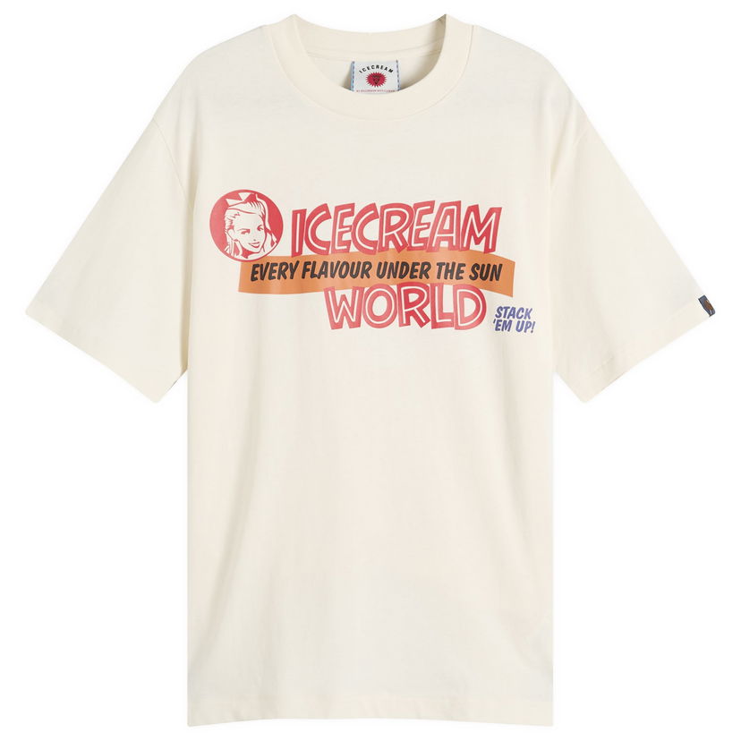 Tričko BBC IceCream ICECREAM Every Flavour T-Shirt, Size Large Biela | IC25351-OWT