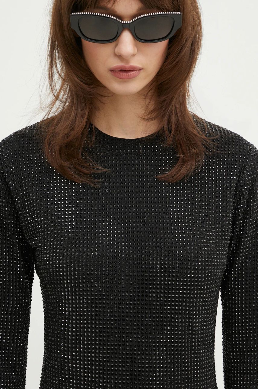 VETEMENTS Iced-Out Longsleeve Mini Dress