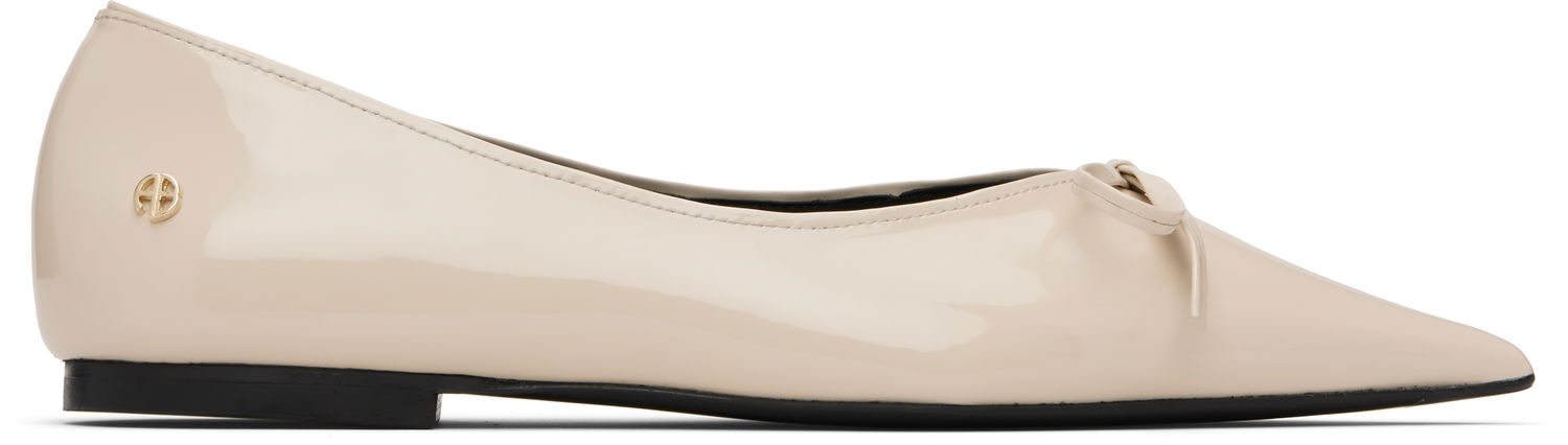 Tenisky a topánky Anine Bing Anine Bing Hilda Ballerina Flats Béžová | A-14-11099-IVY17, 0