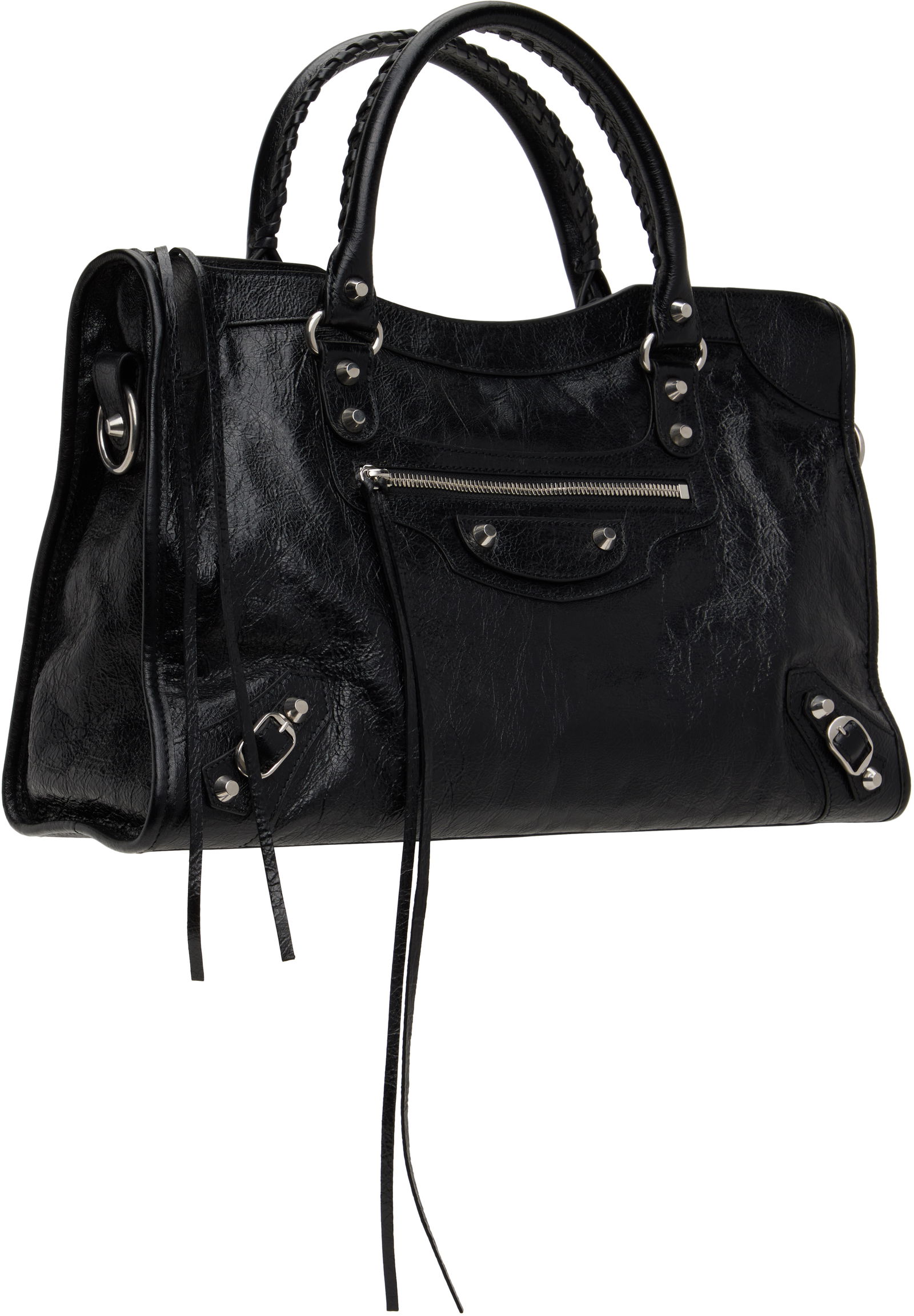 Black 'Le City' Leather Handbag