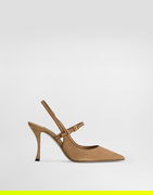 Dolce & Gabbana Suede And Nappa Leather Slingbacks