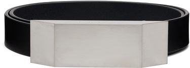 Opasok Rick Owens Rick Owens Beveled Buckle Belt Čierna | RA01D0481 LGE, 2