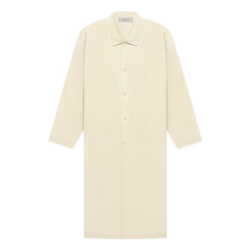 Košeľa Fear of God Essentials Long Sleeve Shirt Coat Béžová | FOG-SS22-712