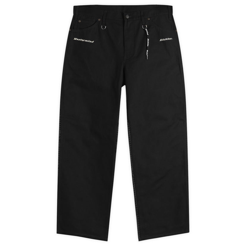 Nohavice Mastermind WORLD Mastermind World x Dickies Duck Carpenter Pants, Size Large Čierna | MJ25C14-PA100-2