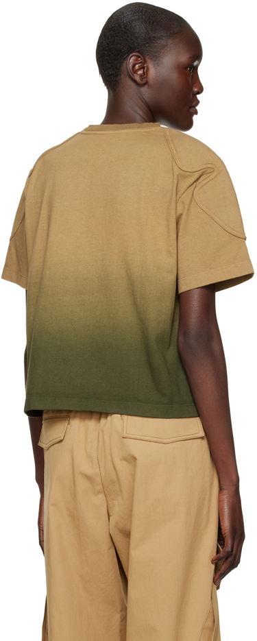 Crop Top Dion Lee Sunfade Gradient Cropped T-Shirt Hnedá | C3090R23, 2