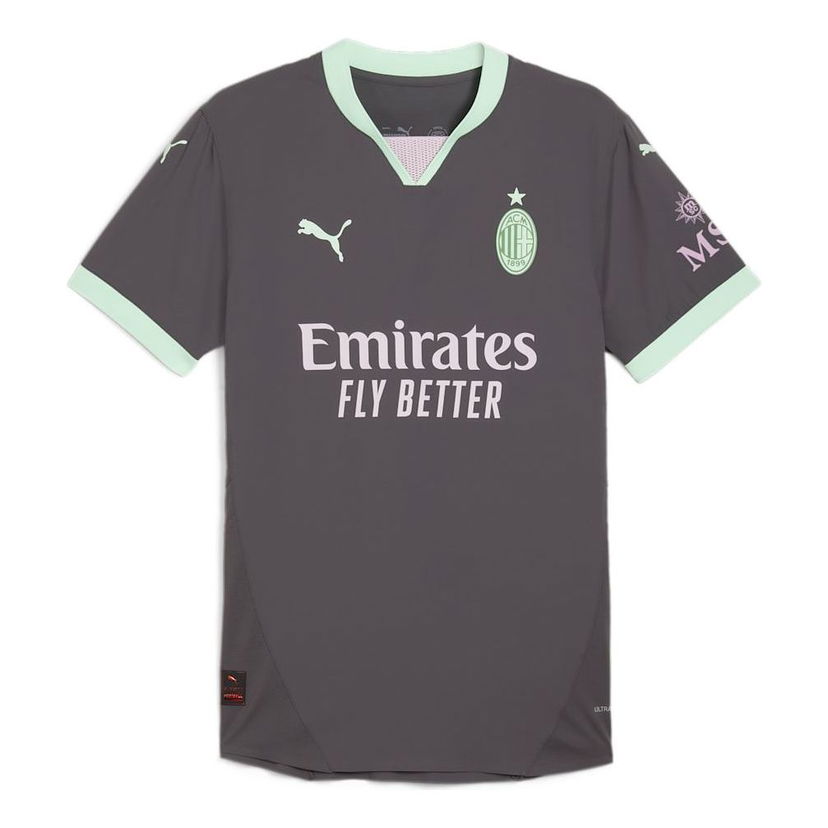 Dres Puma AC Milan Authentic Third Soccer Jersey Šedá | 775028-03