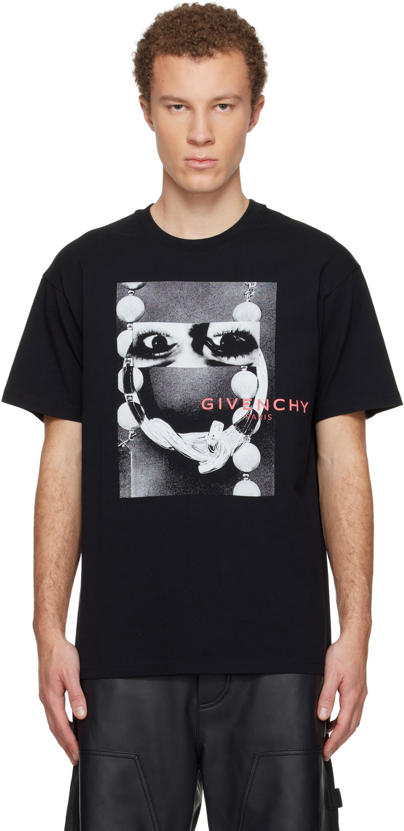 Tričko Givenchy Regular Fit Graphic T-shirt Čierna | BM71NK3YSW001