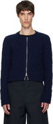 Dries Van Noten Cable-Knit Full-Zip Cardigan