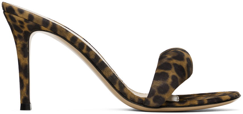 Bijoux 85 Leopard Print Heeled Mules