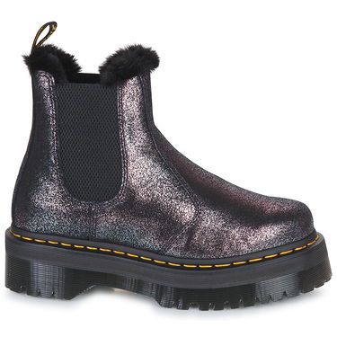 Tenisky a topánky Dr. Martens 2976 Quad Fur Lined Distressed Metallic Čierna | 27956012, 1