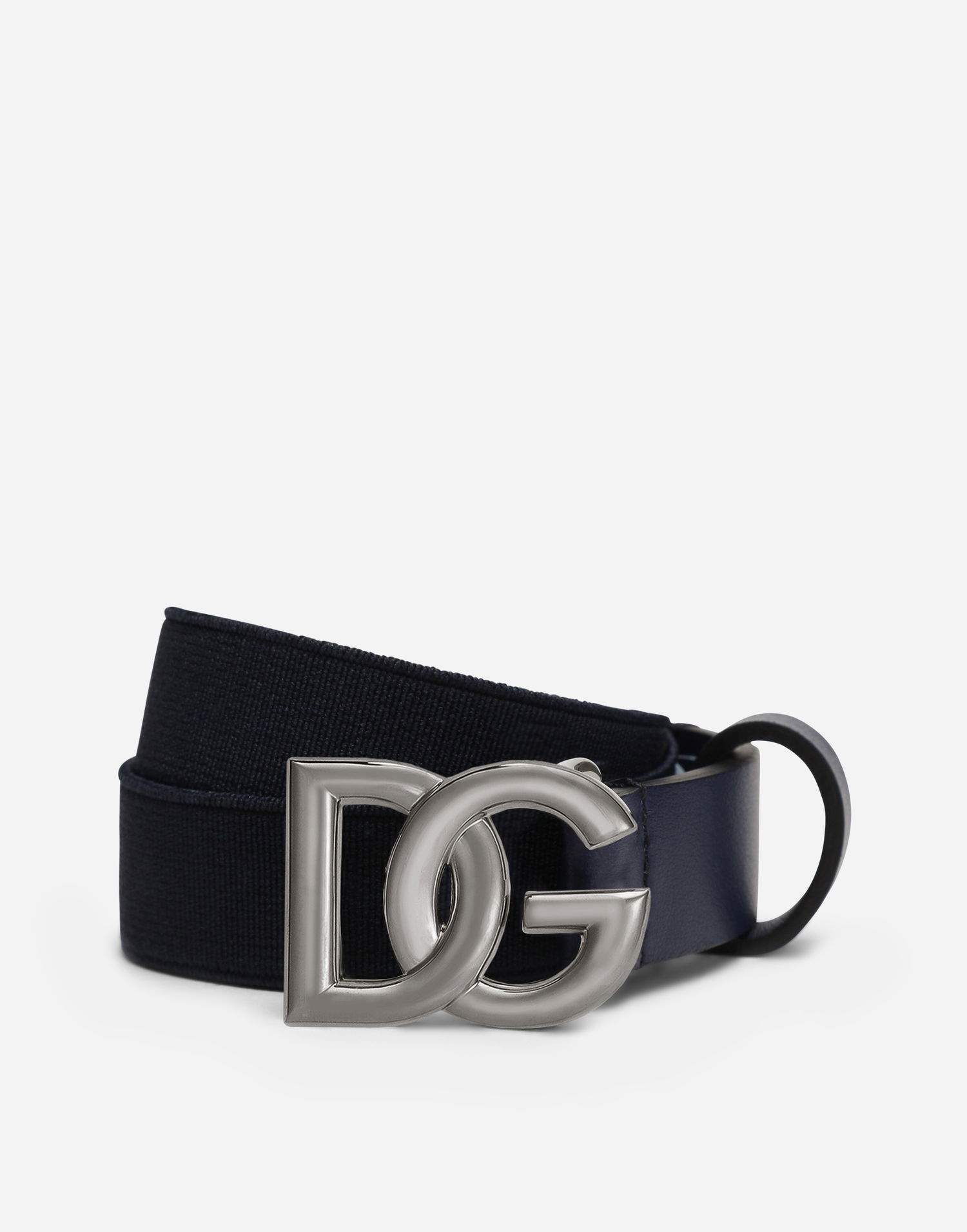 Opasok Dolce & Gabbana Dolce & Gabbana Stretch Belt With DG Logo Navy | EC0076AQ61680650, 0