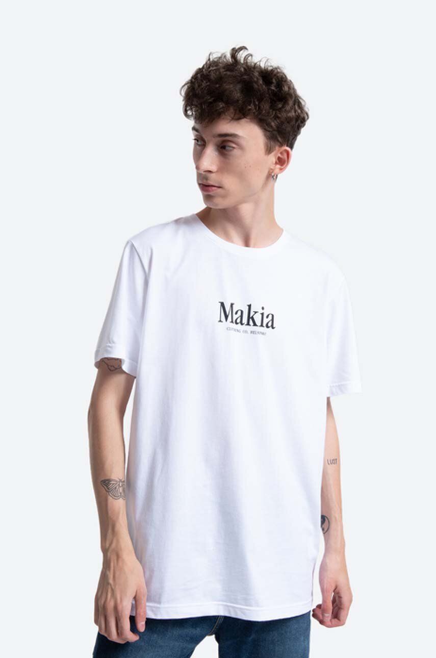 Tričko Makia Strait T-Shirt Print Biela | M21226, 0