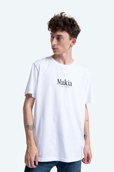 Tričko Makia Strait T-Shirt Print Biela | M21226, 0