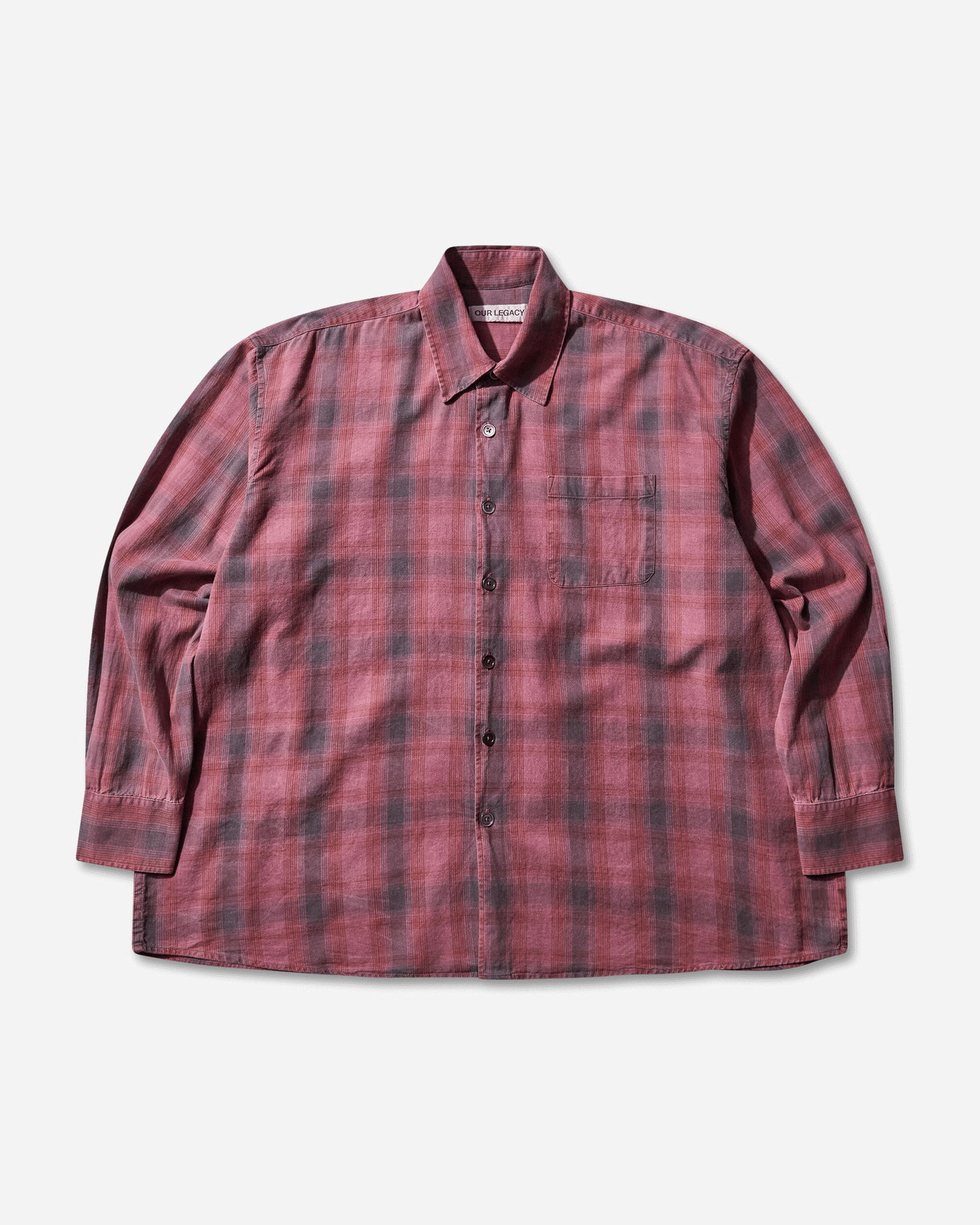Košeľa OUR LEGACY Borrowed Shirt Idaho Vínová | M4252BIDC 001, 1