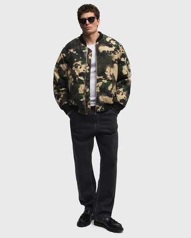 Bomber bunda BAPE Map Camo Bomber Jacket Zelené | 001HJL301004MGRN, 2