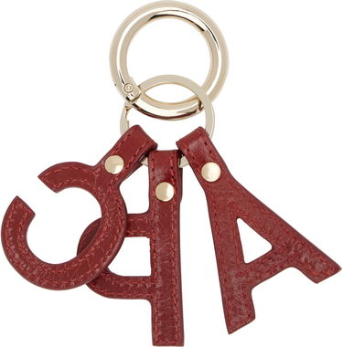 Kľúčenka A.P.C. A.P.C. Lettres 'A.P.C.' Leather Keychain Červená | PXCCK-F63656, 1