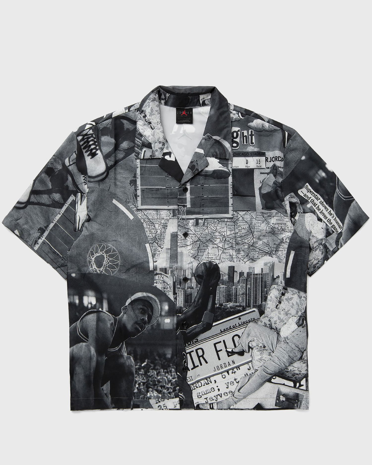Košeľa Jordan Essentials Printed Camp Top Čierna | FV7311-133, 0