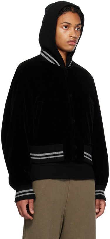 Bomber bunda We11done Padded Hooded Varsity Jacket Čierna | WD-JP3-23-085-U-BK, 1
