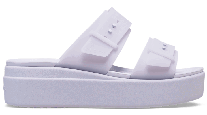 Tenisky a topánky Crocs Brooklyn Buckle Frosted Low Sandals Biela | 210980-5BR, 0