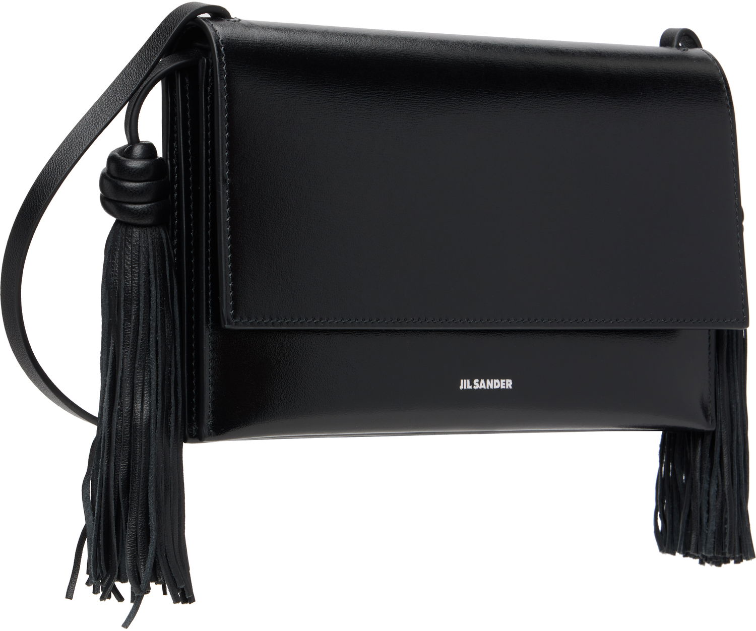 Taška cez rameno Jil Sander Jil Sander Tassel Bag Čierna | J07VL0045_P8592, 1
