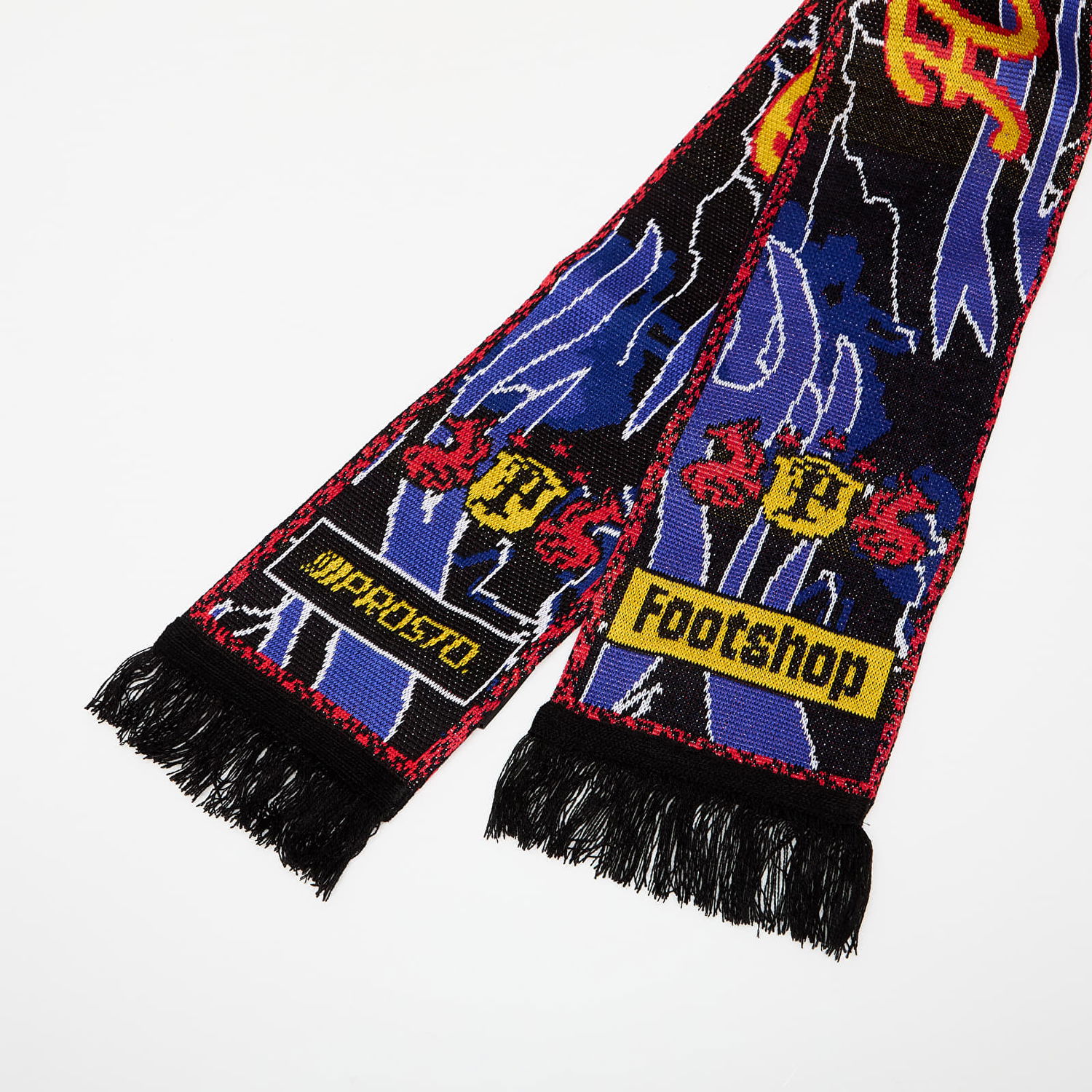 Šál Footshop FTSHP x PROSTO Forza Electric Blue Scarf Čierna | FTSHP_419, 0