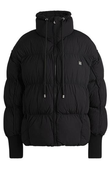 Prešívaná bunda BOSS Water-Repellent Puffer Jacket Čierna | 50521363