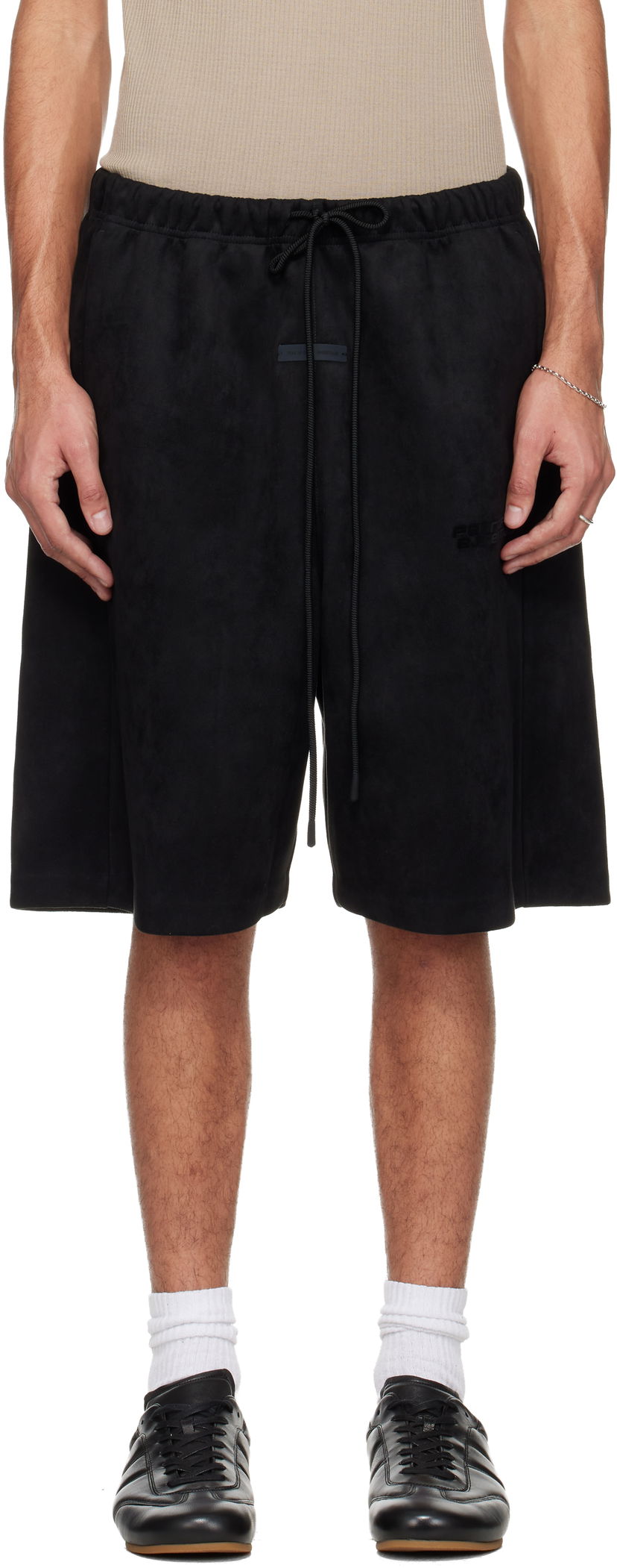 Šortky Fear of God Holiday Faux-Suede Fleece Relaxed Shorts Čierna | 160HO254691F