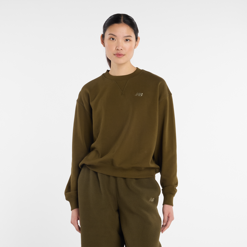 Mikina New Balance Crew Neck Sweatshirt Zelené | NBWT41500WDL