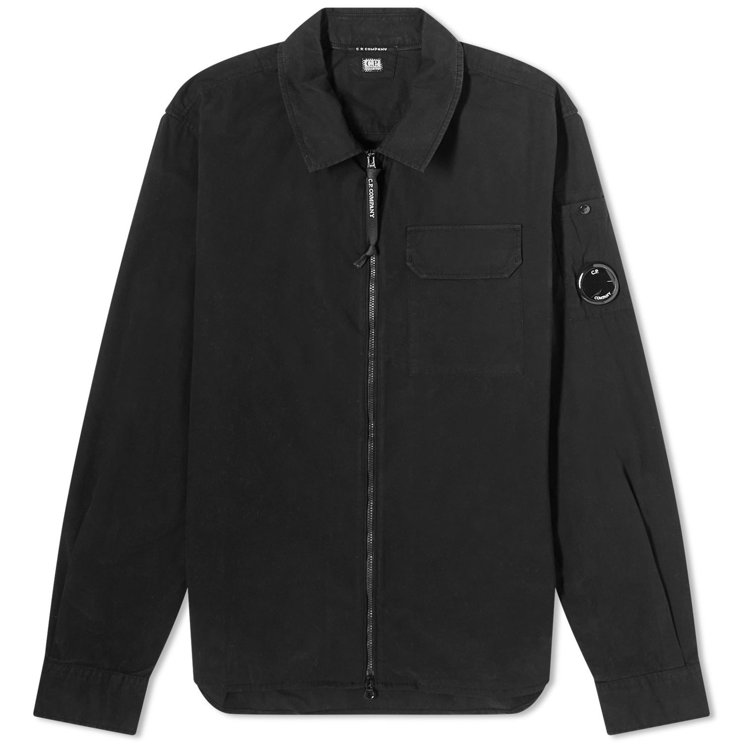 Košeľa C.P. Company Arm Lens Overshirt Čierna | 15CMSH158A-002824G-999, 0