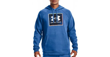 Mikina Under Armour Rival Fleece Graphic Modrá | 1370349-474, 1