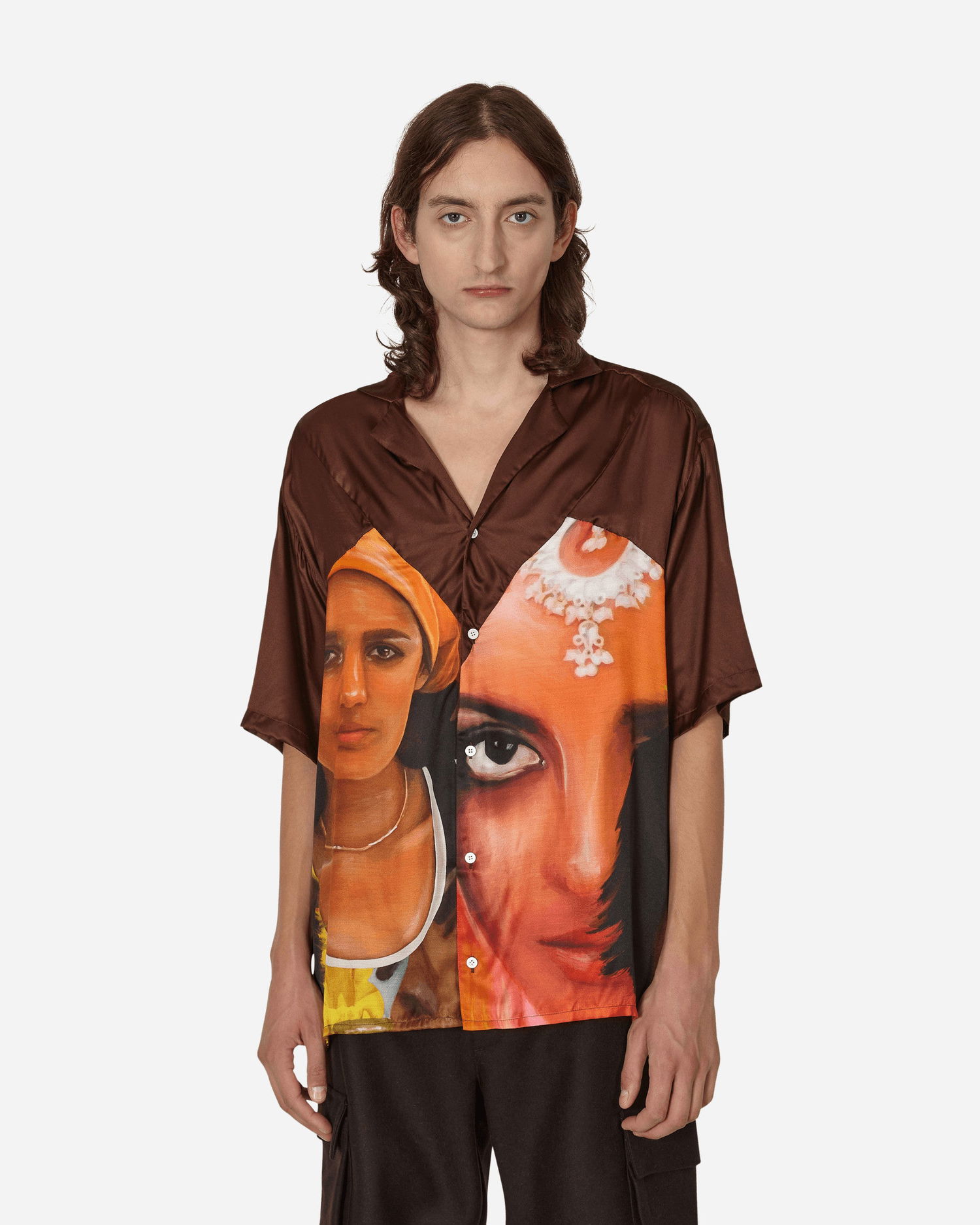 Košeľa Ahluwalia Lateo Shirt Hnedá | M-AHLU-TO010-AW22-FA40 WP, 1