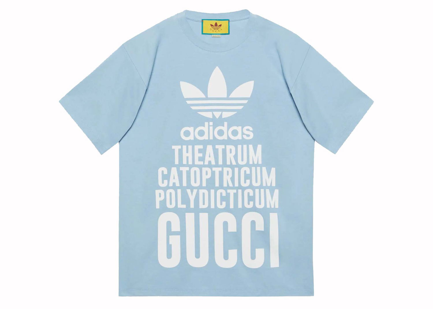 Tričko Gucci x Adidas T-Shirt Blue Modrá | 616036 XJEW2 4709, 0
