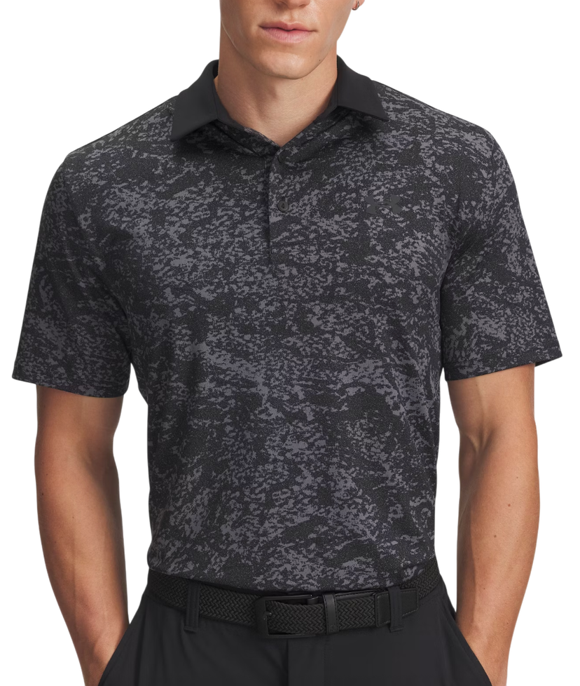Polo tričko Under Armour Playoff 3.0 Printed Polo Shirt Čierna | 1378677-015