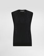 Dolce & Gabbana Wool and Lace Tank Top