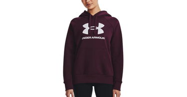Mikina Under Armour Rival Fleece Big Logo Hoodie Vínová | 1379501-600, 1