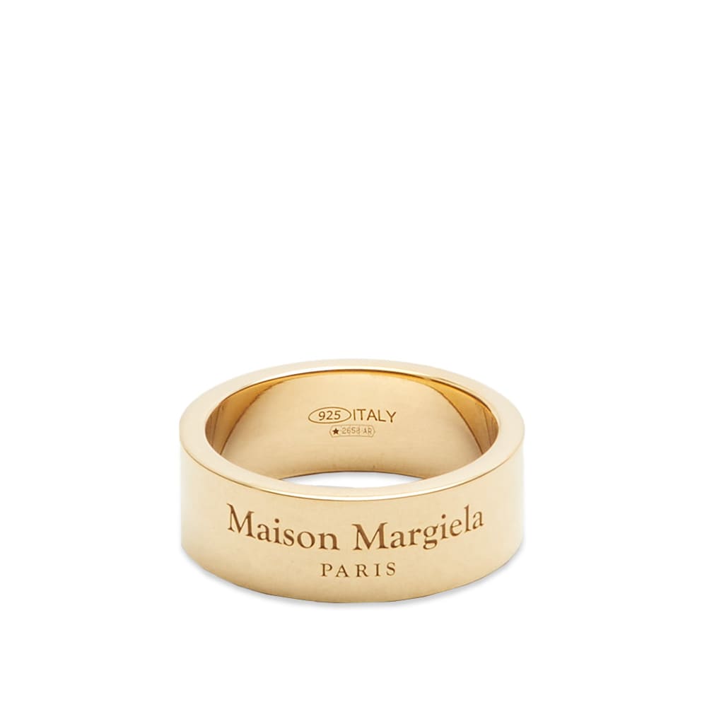 Prsteň Maison Margiela Text Logo Band Ring Metalická | SM1UQ0095-SV0158-950, 0