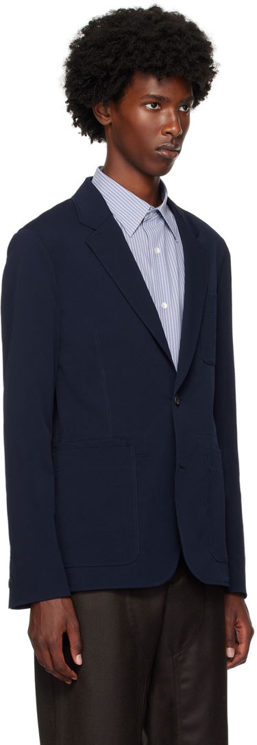 Vesta Paul Smith PS by Paul Smith Seersucker Blazer Navy | M2R-2171-N22092-47, 1