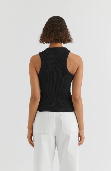 Tielko AXEL ARIGATO Scoop Asymmetric Tank Top Čierna | A2212002, 3