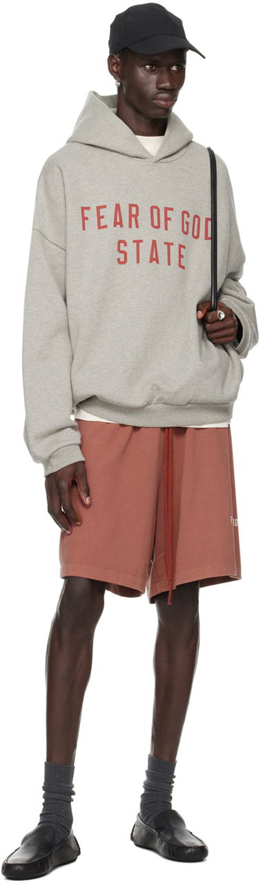 Mikina Fear of God Designer Logo Hoodie Šedá | 192BT246251F, 4