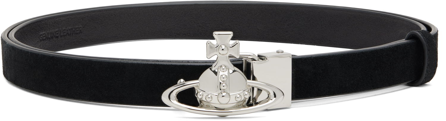 Opasok Vivienne Westwood Vivienne Westwood Small Orb Buckle Belt Čierna | 82010079W-L007E-, 0