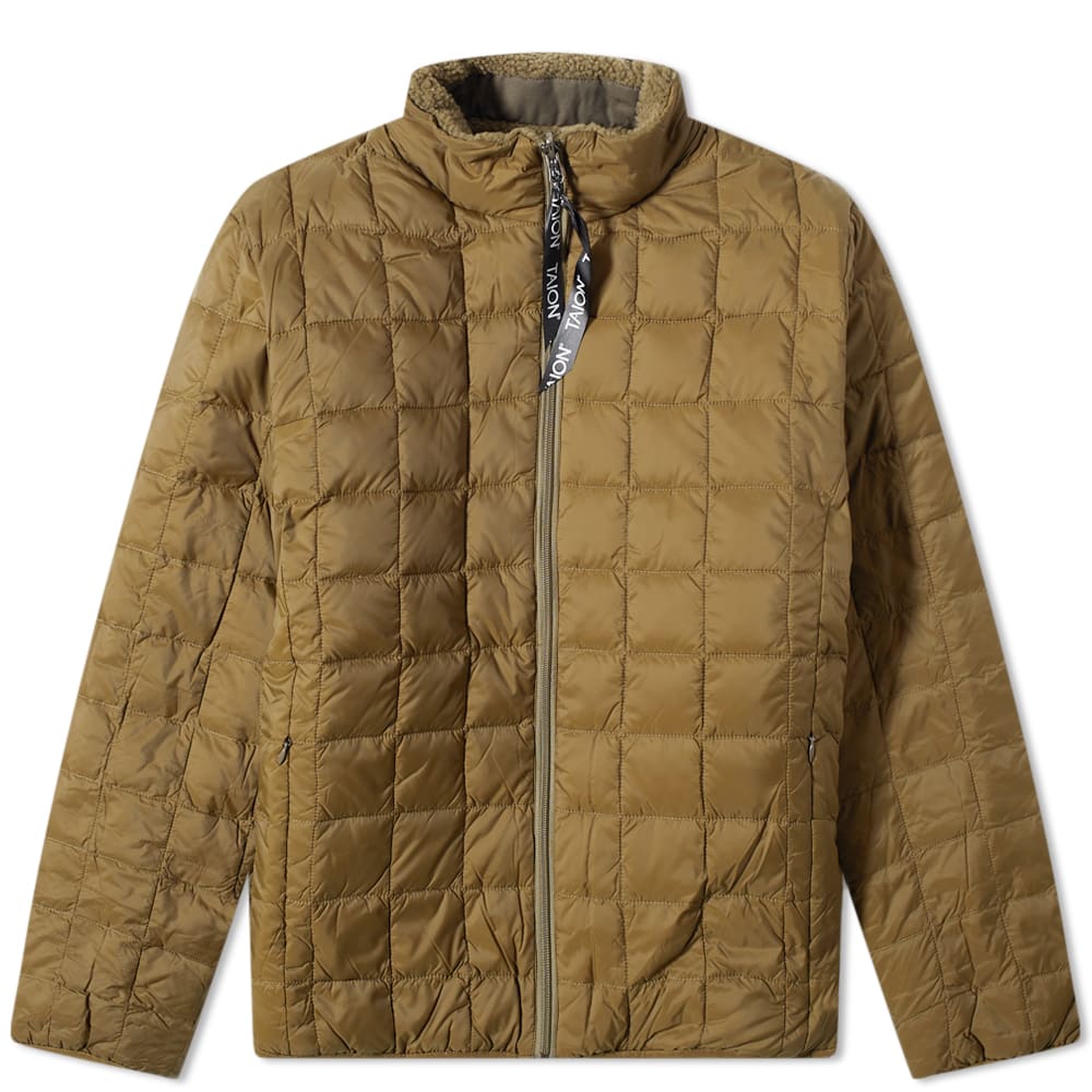 Bunda TAION Reversible Boa Fleece Down Jacket Zelené | TAION-R102MB-OLV, 0