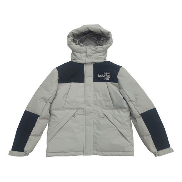 Parka New Balance Windproof Hooded Down Jacket Šedá | AMJ24377-PAA