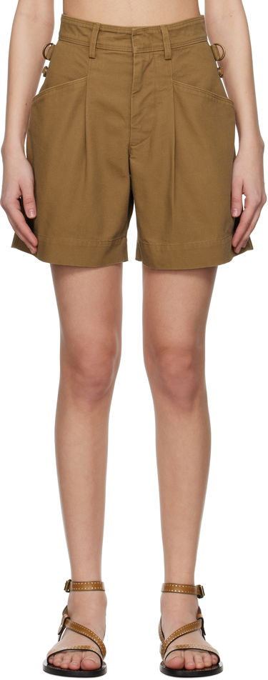 Šortky ISABEL MARANT Isabel Marant Fairy Pleated Shorts Hnedá | SH0221FA-C2F01I, 0
