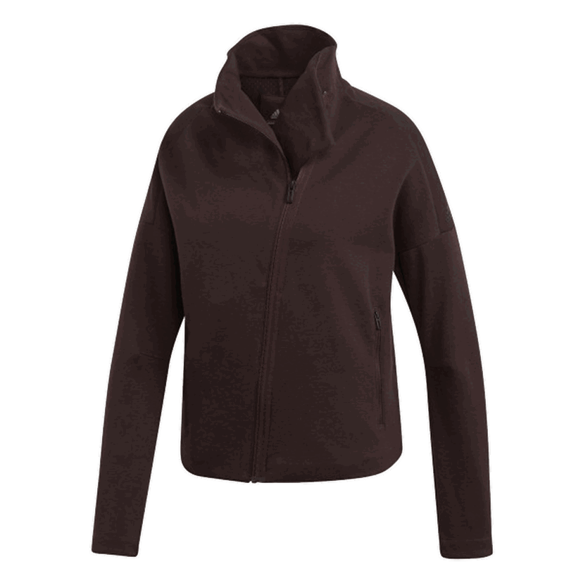 Bunda adidas Originals Heartracer Full-Zip High-Collar Jacket Hnedá | CZ8999