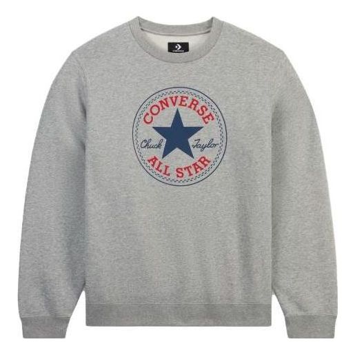 Mikina Converse Go-To All Star Patch Fleece Crew Sweatshirt Šedá | 10025472-A03, 0